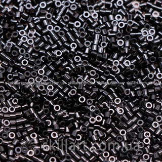 Бисер DBS-10 Miyuki Delica Beads Cut 15/0 (натуральный, черный)